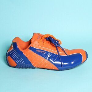 Patent Blue/Orange Sneakers 7.5 Women
